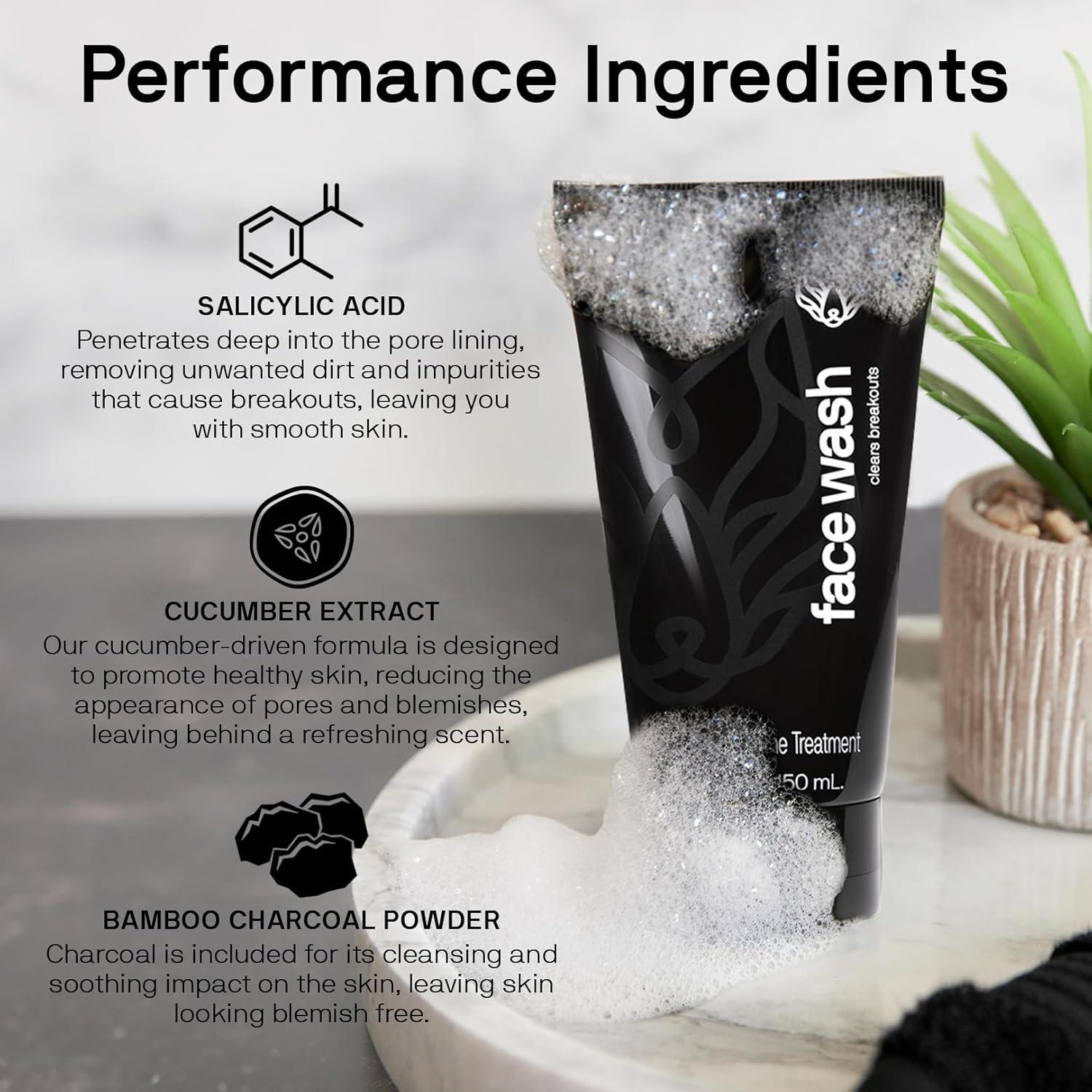 Limpiador Facial en Polvo Black Wolf para Hombres 148 ml