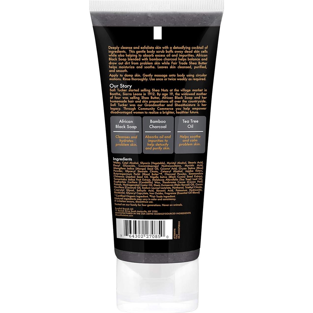 Exfoliante Corporal Jabón Negro Africano SheaMoisture 170g