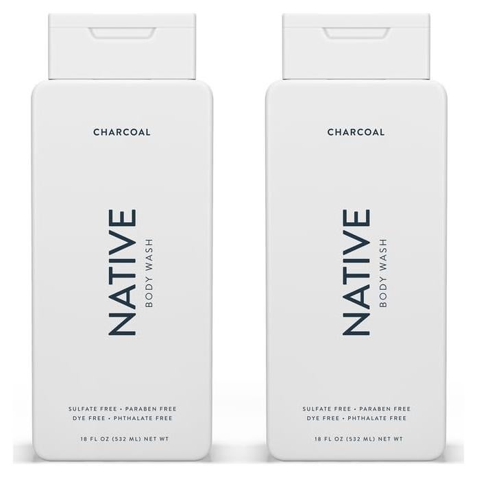 Jabón Corporal Nativo Carbón 2 Pk 510 g - Vegano y Sin Sulfatos
