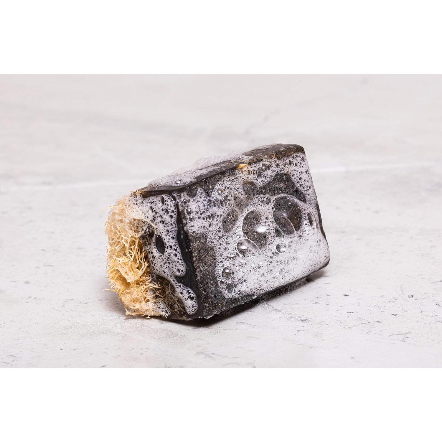 Jabón Exfoliante Natural Sabun Co. Carbón Activado 125g