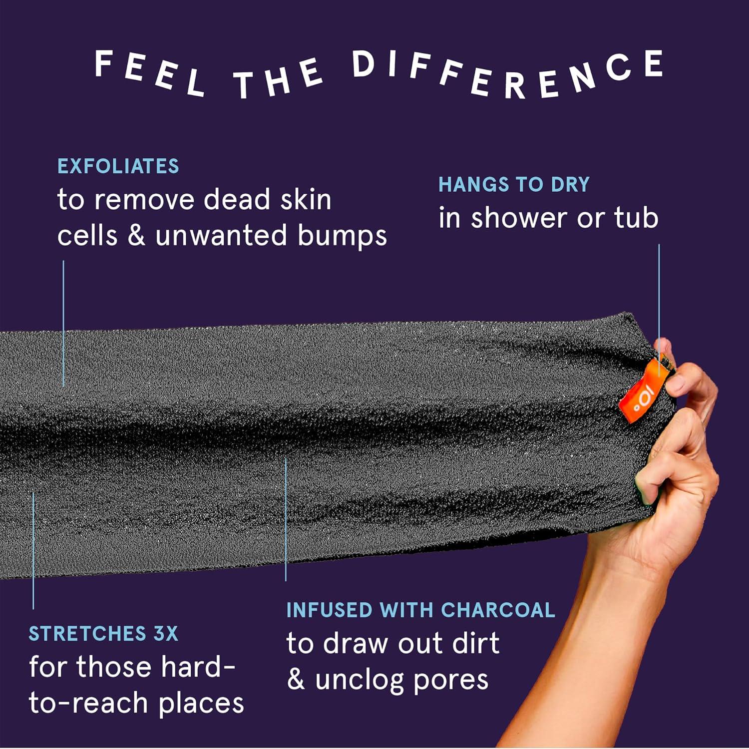 Exfoliante Corporal Cleanlogic - Paquete de 3, Carvón Detox