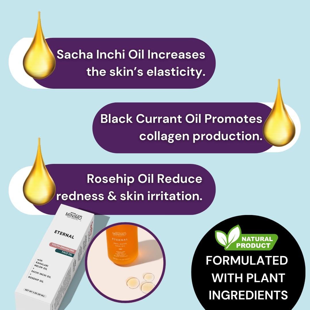 Aceite Facial de Vitamina C Minimo 28.35 g - Hidratante Antienvejecimiento