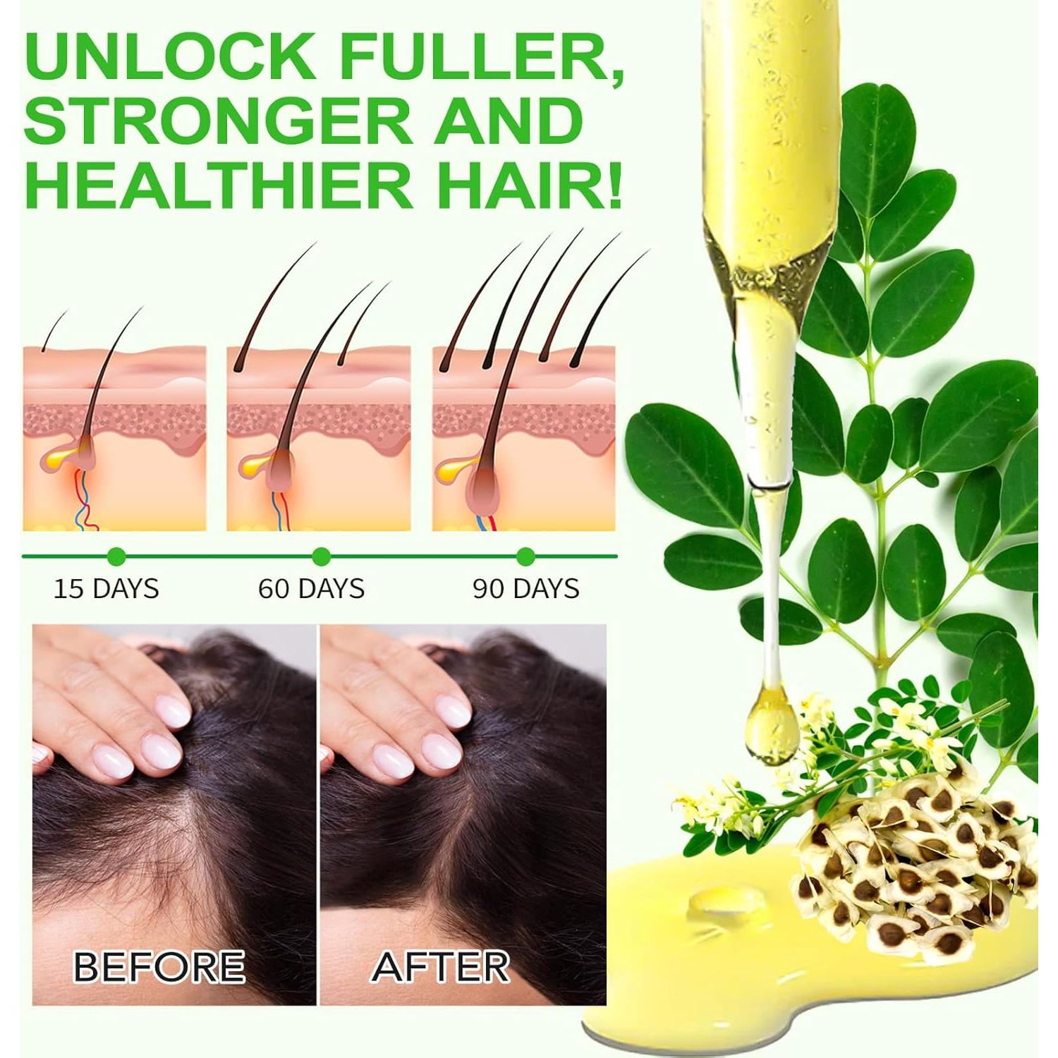 Aceite de Moringa 100% Natural WELOSUER 59.87 ml Cuidado Cabello y Piel