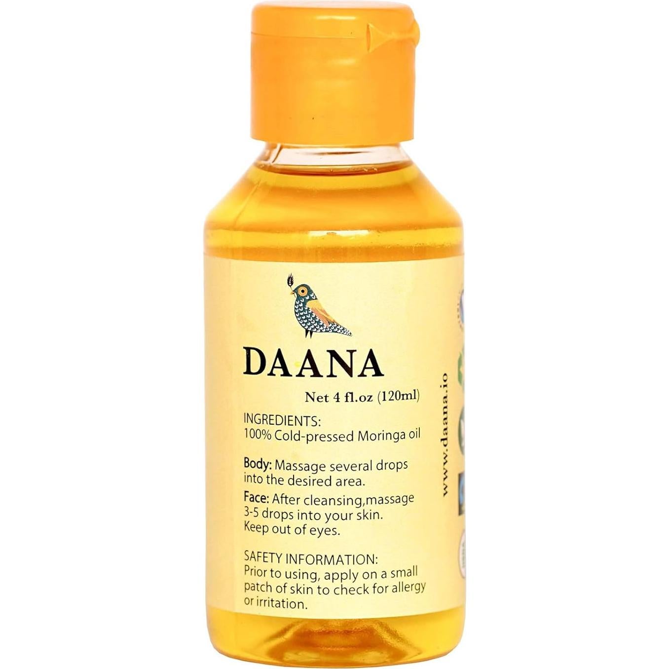 Aceite de Moringa Daana 118 ml Orgánico Prensado en Frío