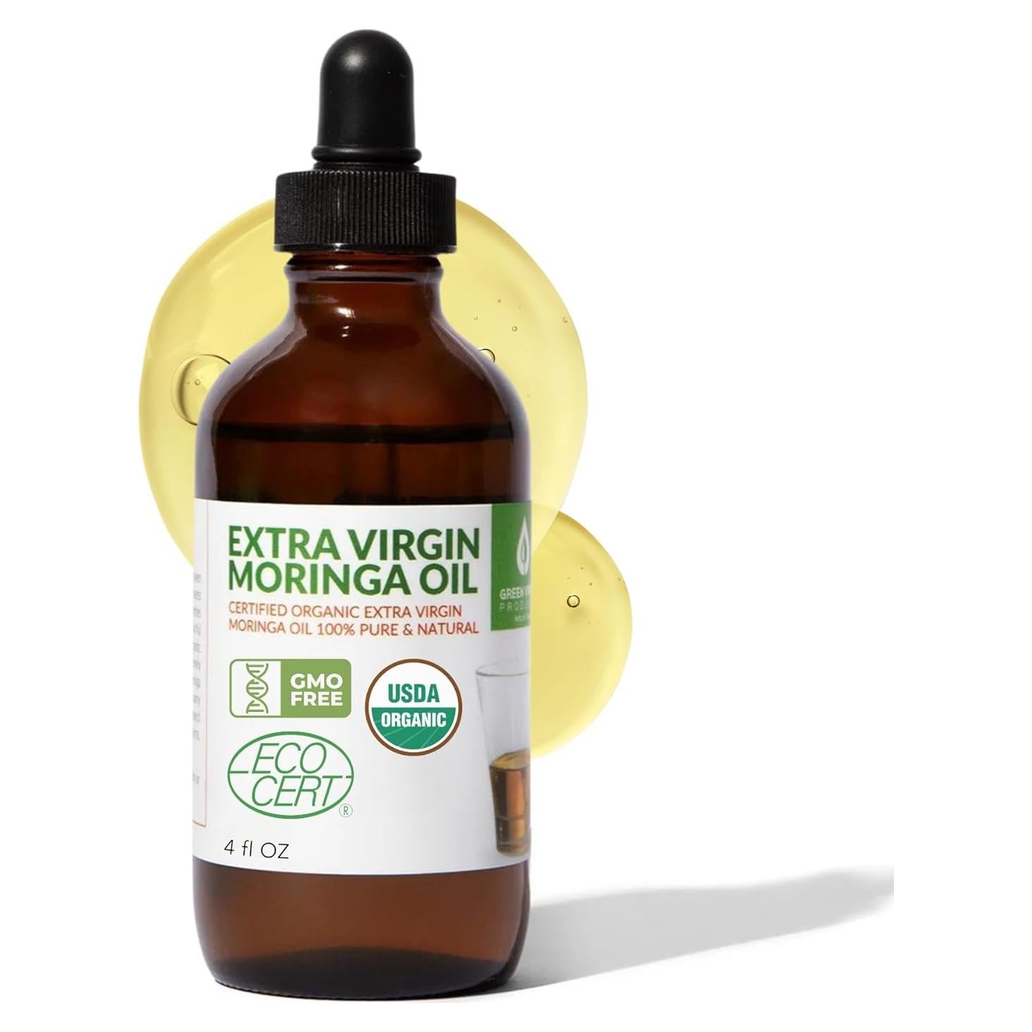 Aceite de Moringa Orgánico Extra Virgen 118.3ml Green Virgin