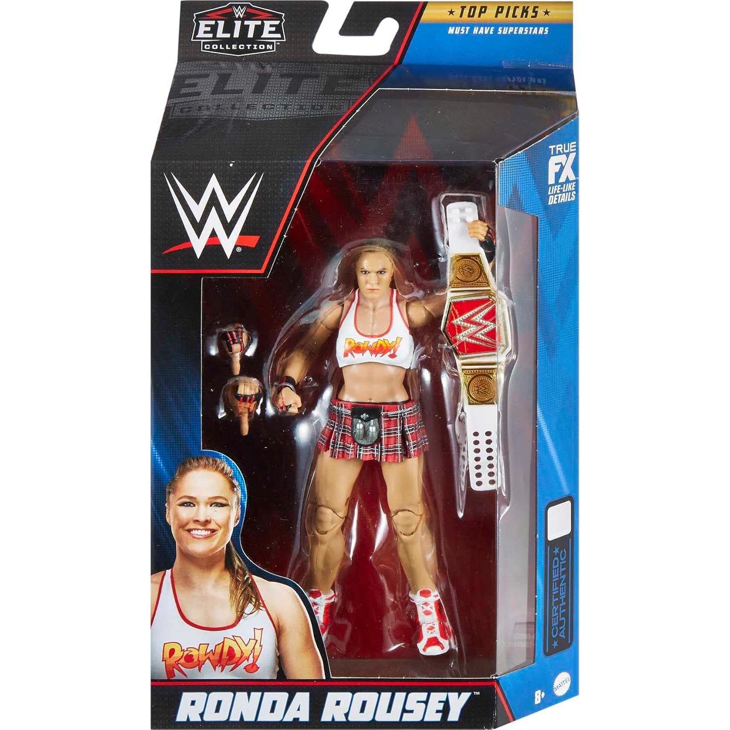 Figura de Acción Mattel WWE Elite Ronda Rousey 15 cm