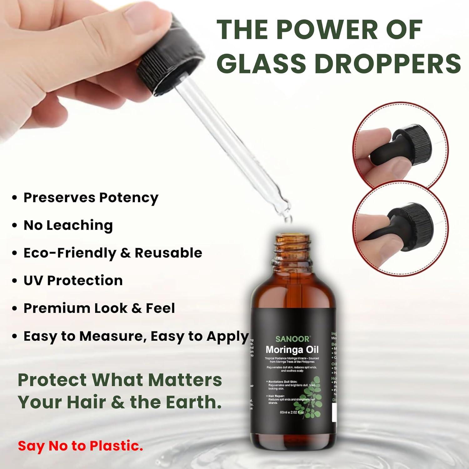 Aceite Milagroso de Moringa SANOOR 60ml Puro y Prensado en Frío