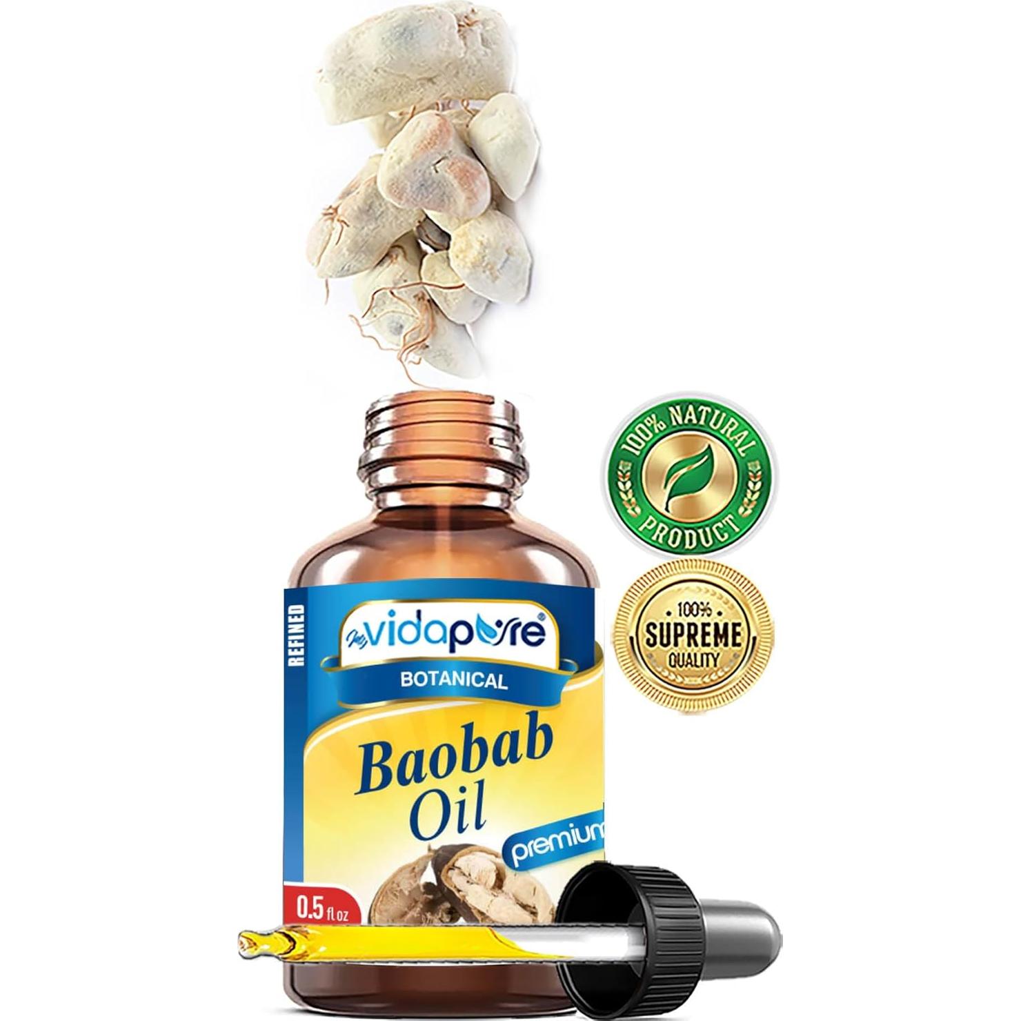 Aceite de Baobab Crudo 100% Puro MyVidaPure 15 ml