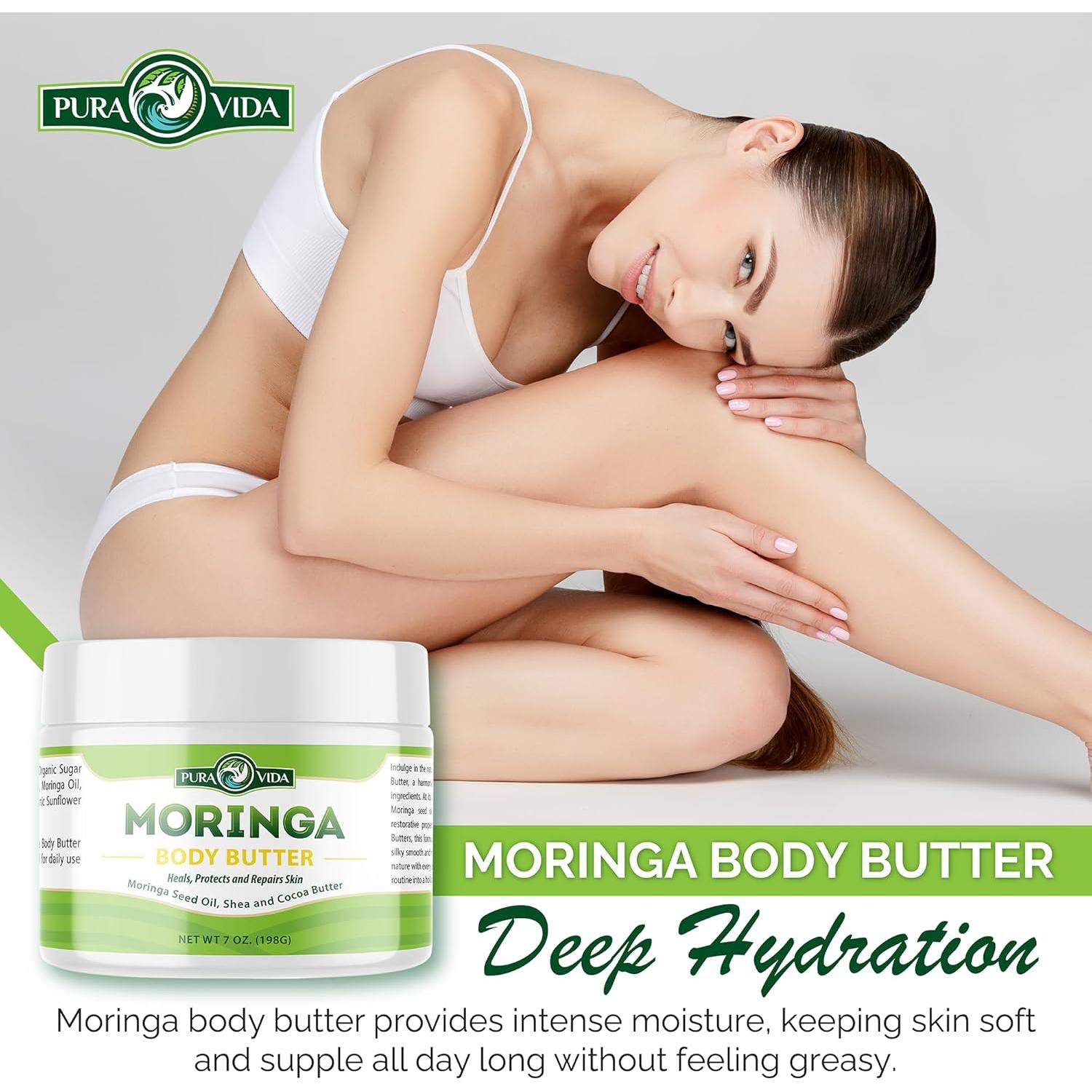 Manteca Corporal Pura Vida Moringa 255g - Hidratante Intensa