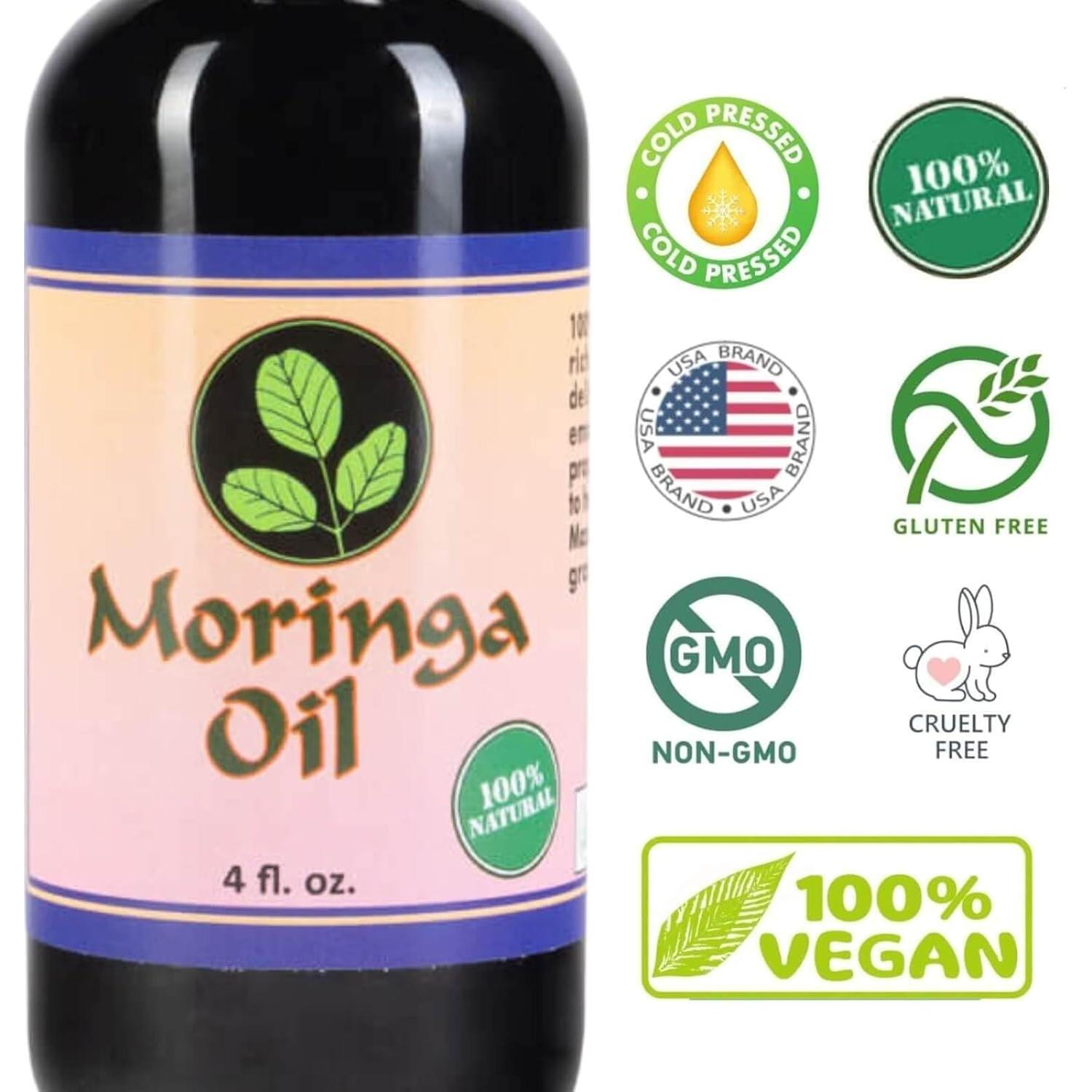 Aceite de Moringa 118 ml Moringa Energy Life Puro Prensado Frío