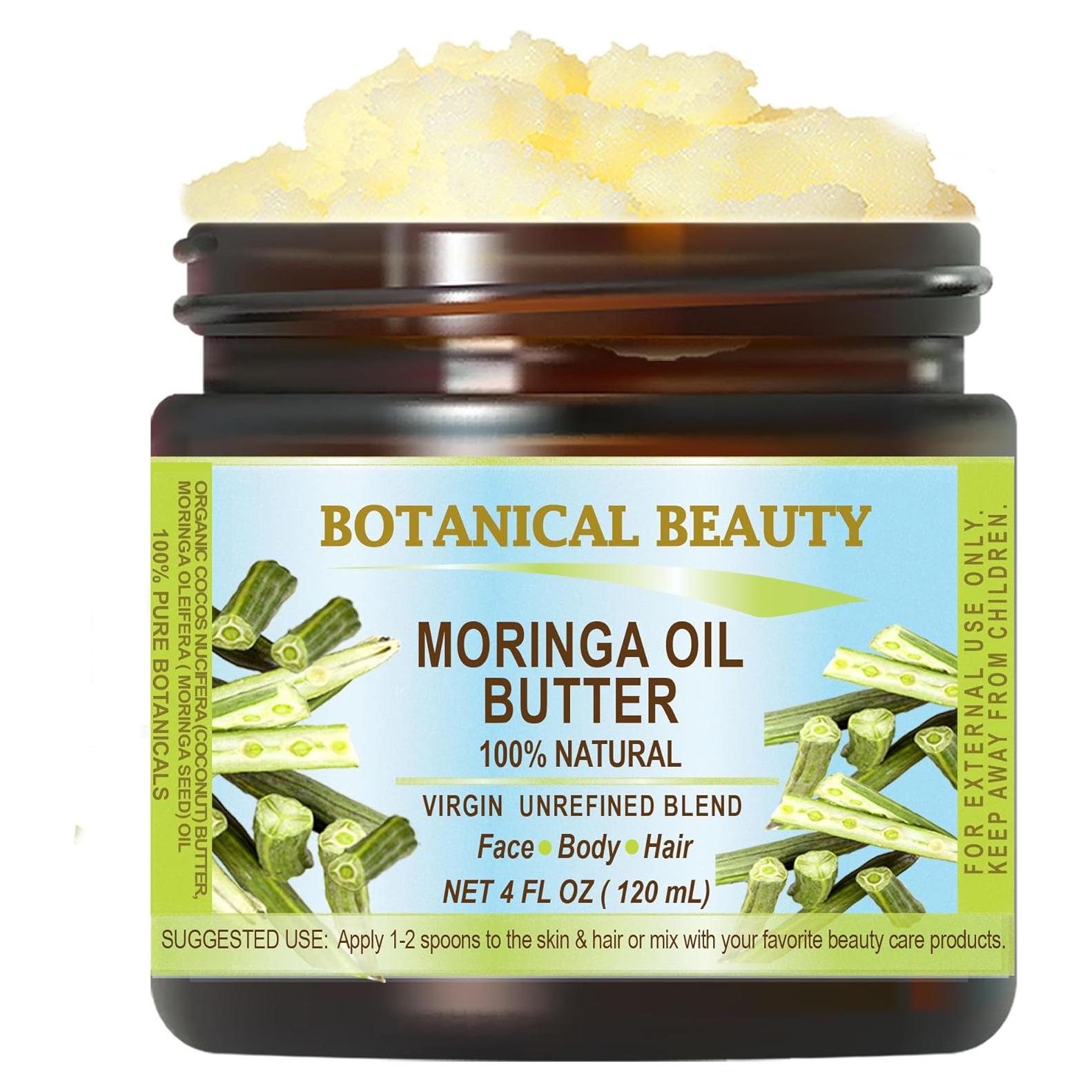 Manteca de Aceite de Moringa Pura Virgen 120 ml - Belleza Botánica