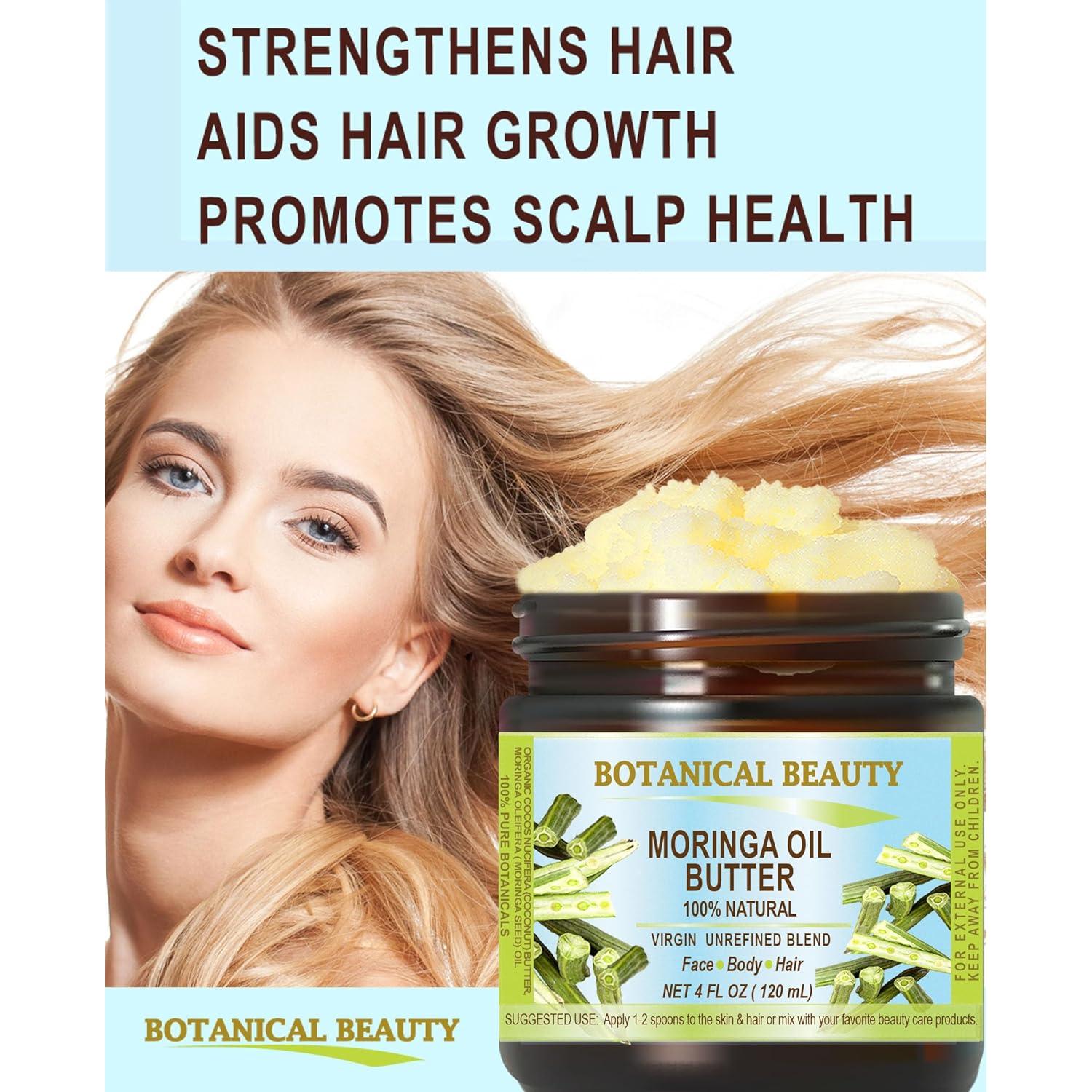 Manteca de Aceite de Moringa Pura Virgen 120 ml - Belleza Botánica