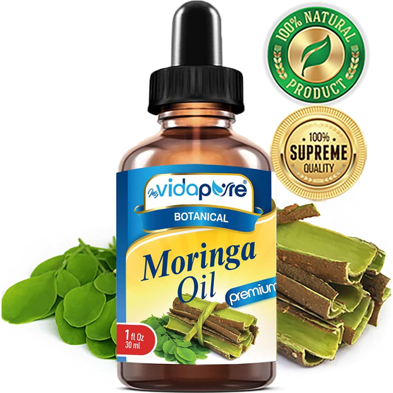 Aceite de Moringa 100% Puro myVidaPure 30 ml Cuidado Piel y Cabello