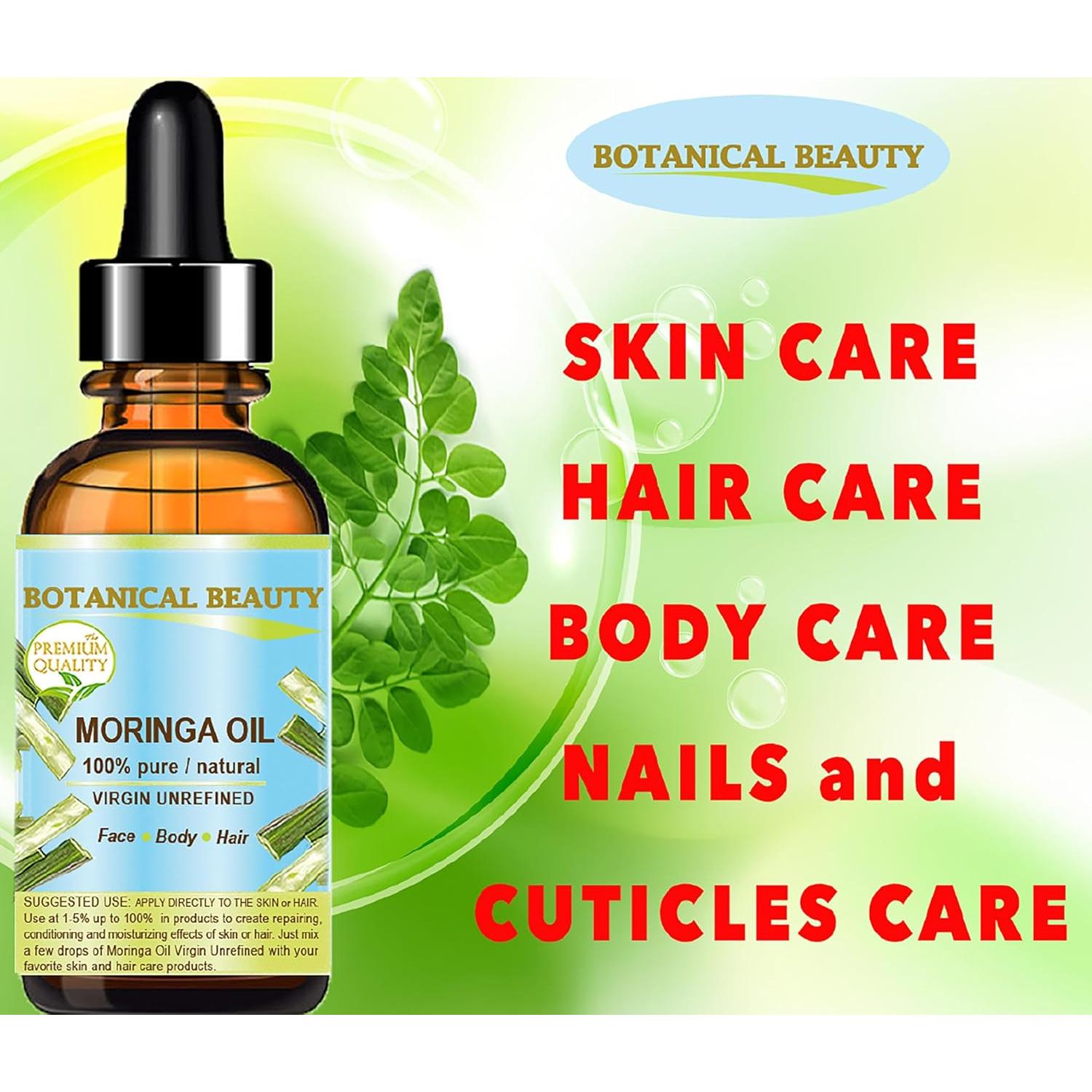 Aceite de Moringa Virgen 100% Puro Belleza Botánica 15 ml