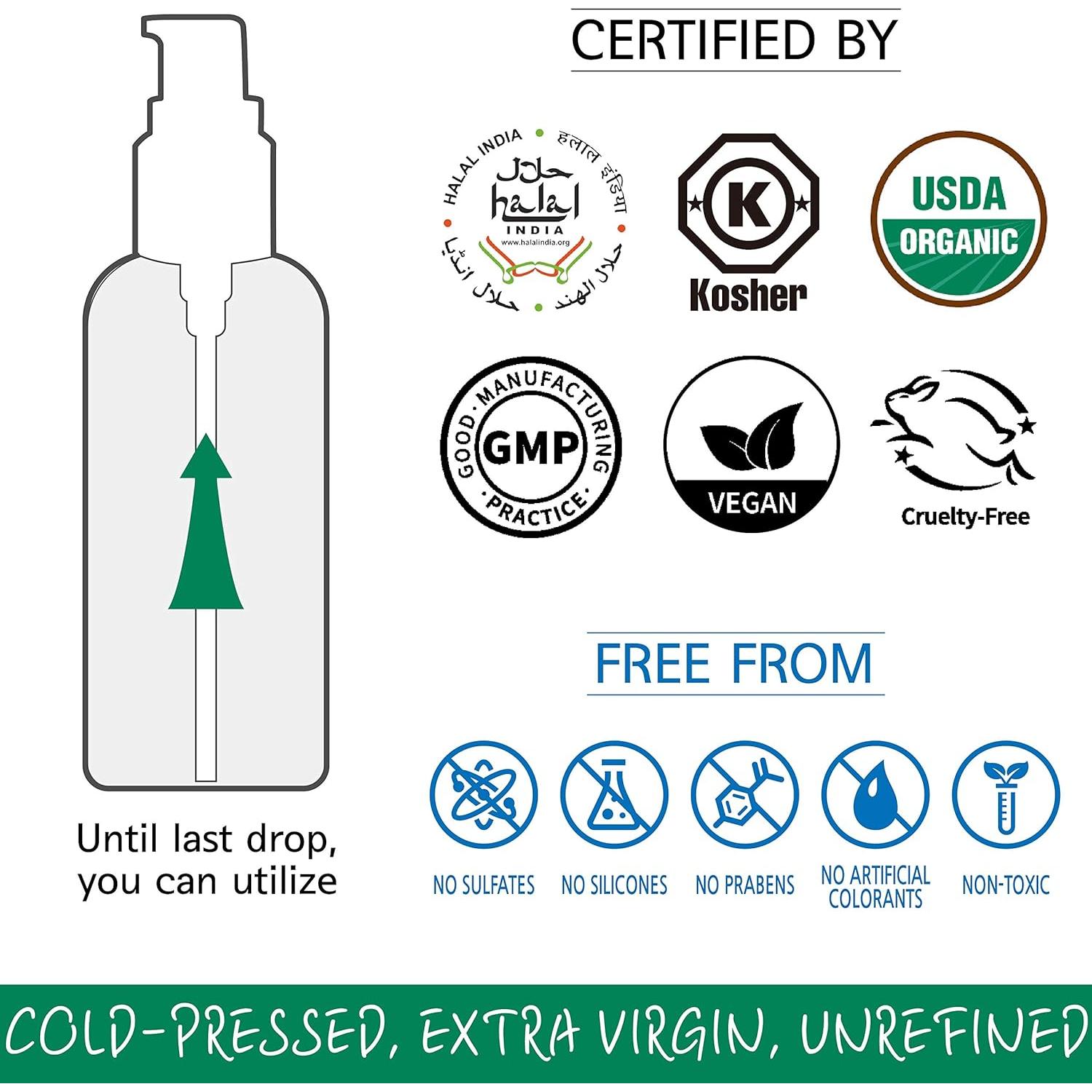 Aceite de Moringa Orgánico Puro LA GREEN 100 ml Multiusos