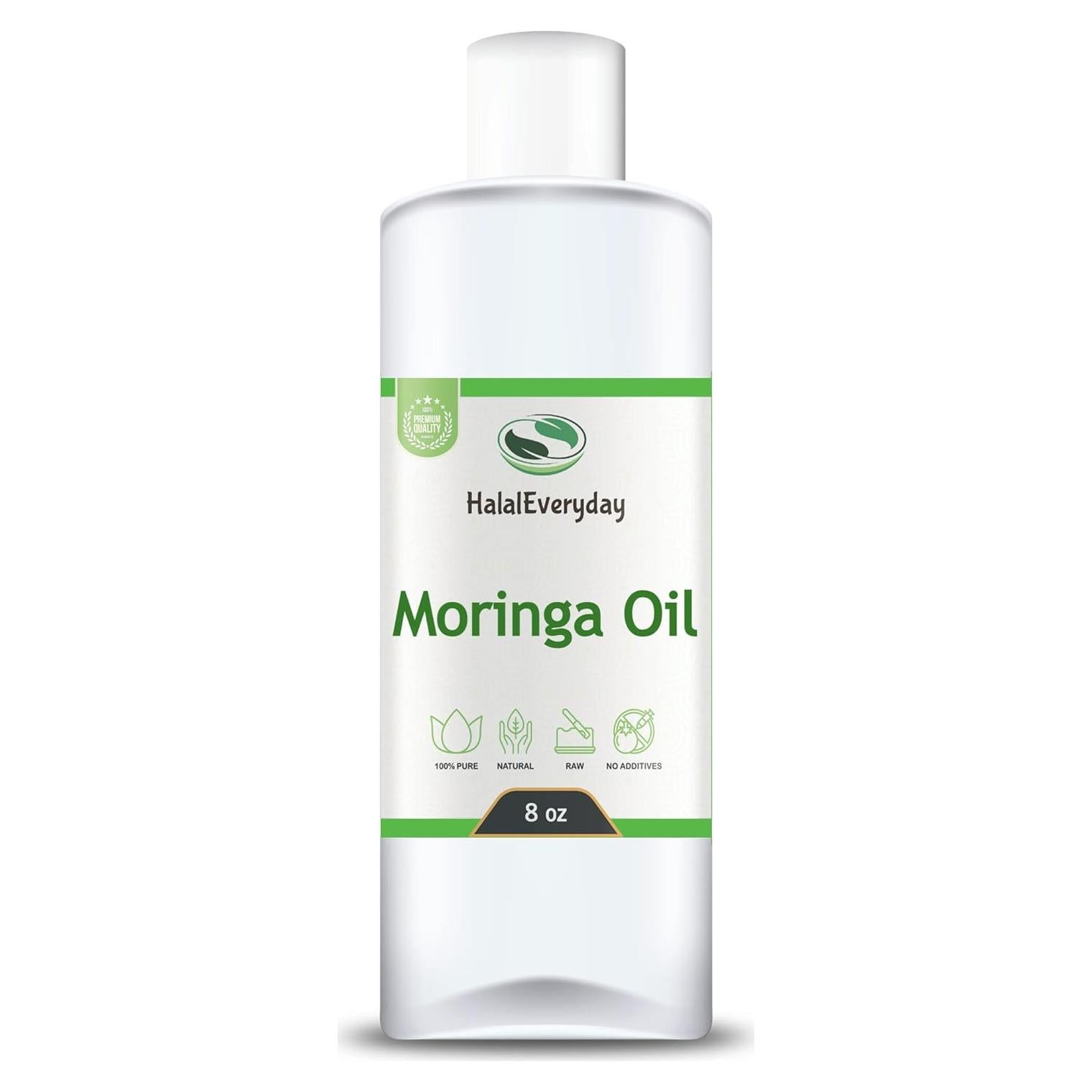 Aceite de Moringa Orgánico 100% Puro 236.6 ml HalalEveryDay