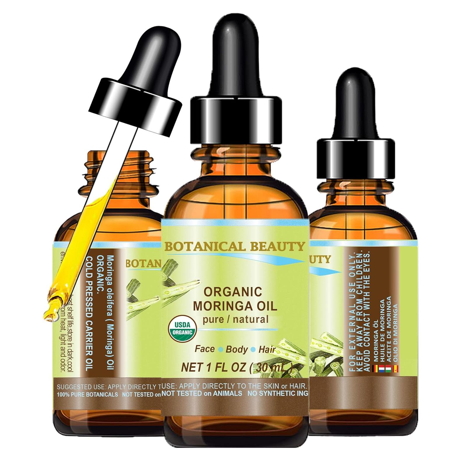 Aceite de Moringa Orgánico 100% Puro 30 ml - Botanical Beauty