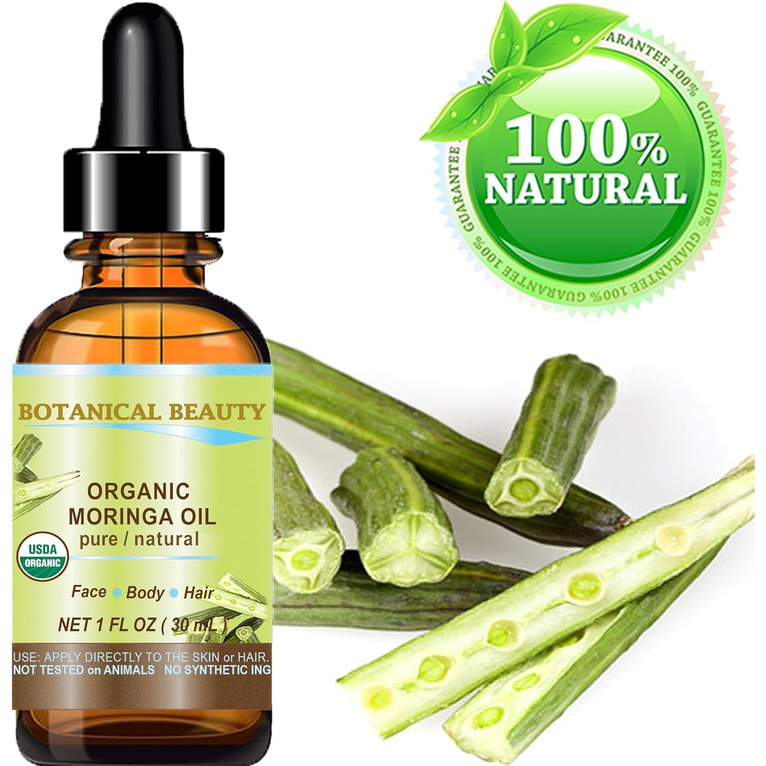 Aceite de Moringa Orgánico 100% Puro 30 ml - Botanical Beauty