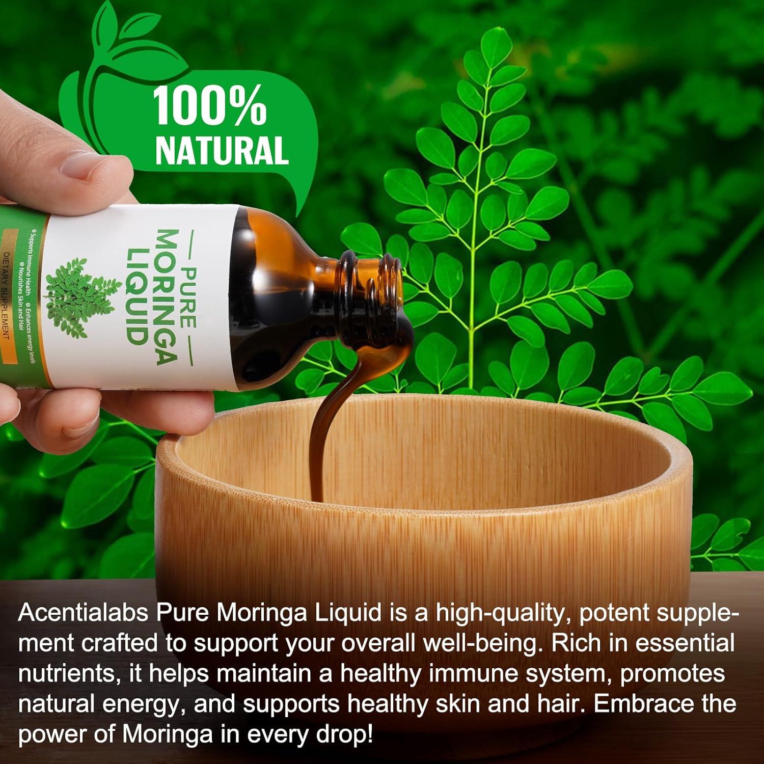 Gotas Líquidas de Moringa Pura Ruduwu 120g con Cúrcuma