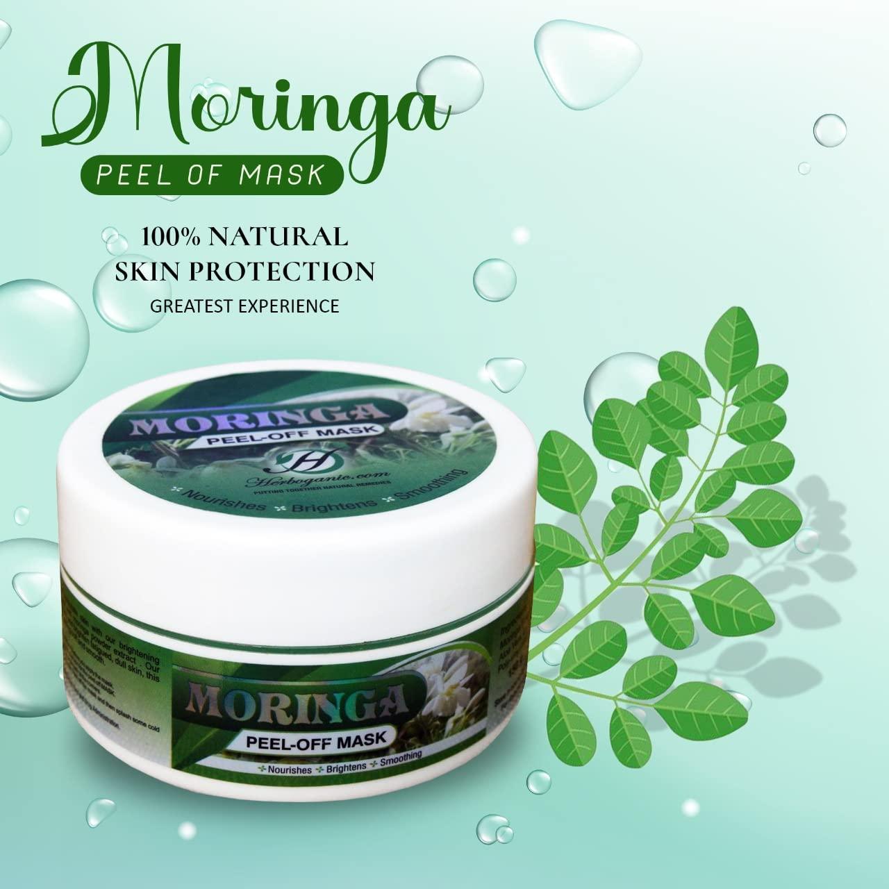Mascarilla Peel Off Facial Herboganic Moringa 150g Natural
