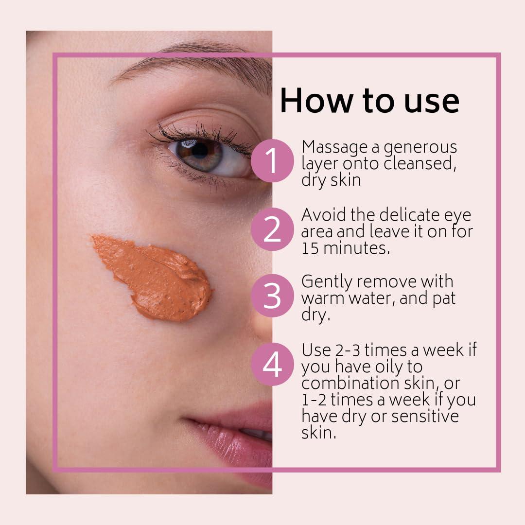 Máscara Facial D'Arganette con Arcilla y Ácido Hialurónico 96g