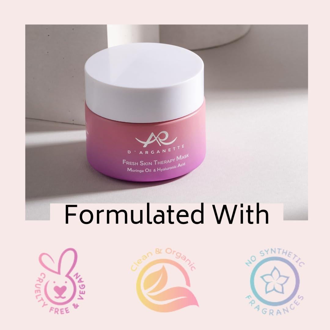 Máscara Facial D'Arganette con Arcilla y Ácido Hialurónico 96g