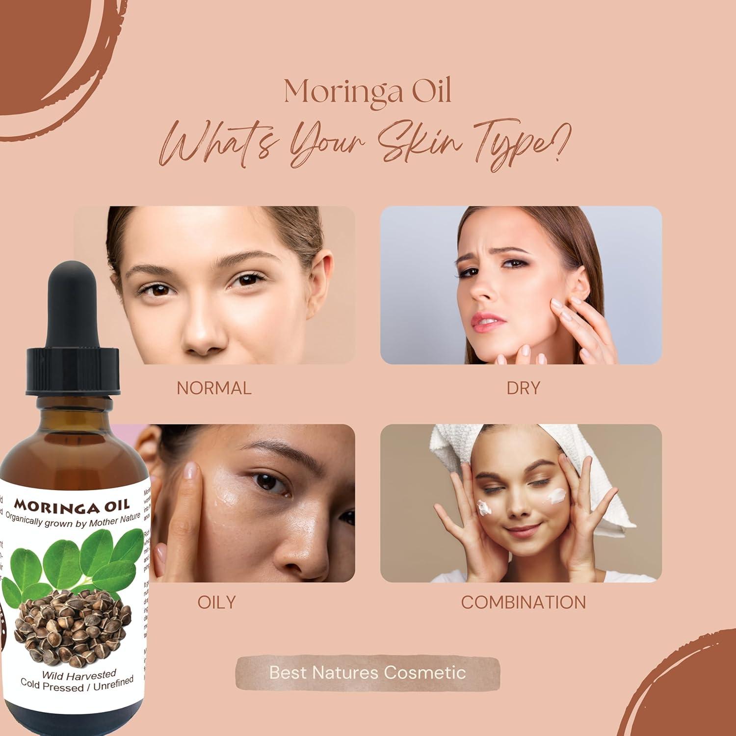 Aceite de Moringa Orgánico 60ml - Mejores Cosméticos Naturales