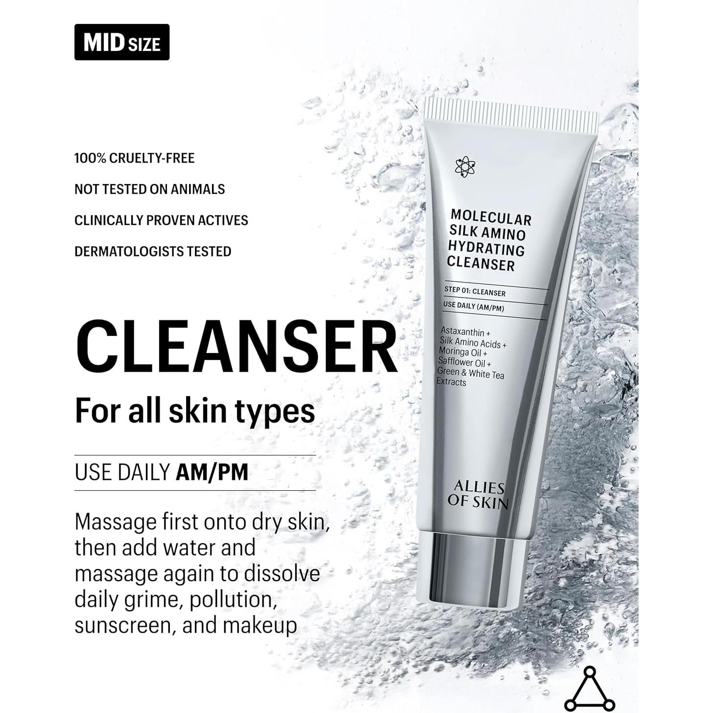 Limpiador Hidratante Aliados de la Piel 40g - Aminoácidos de Seda