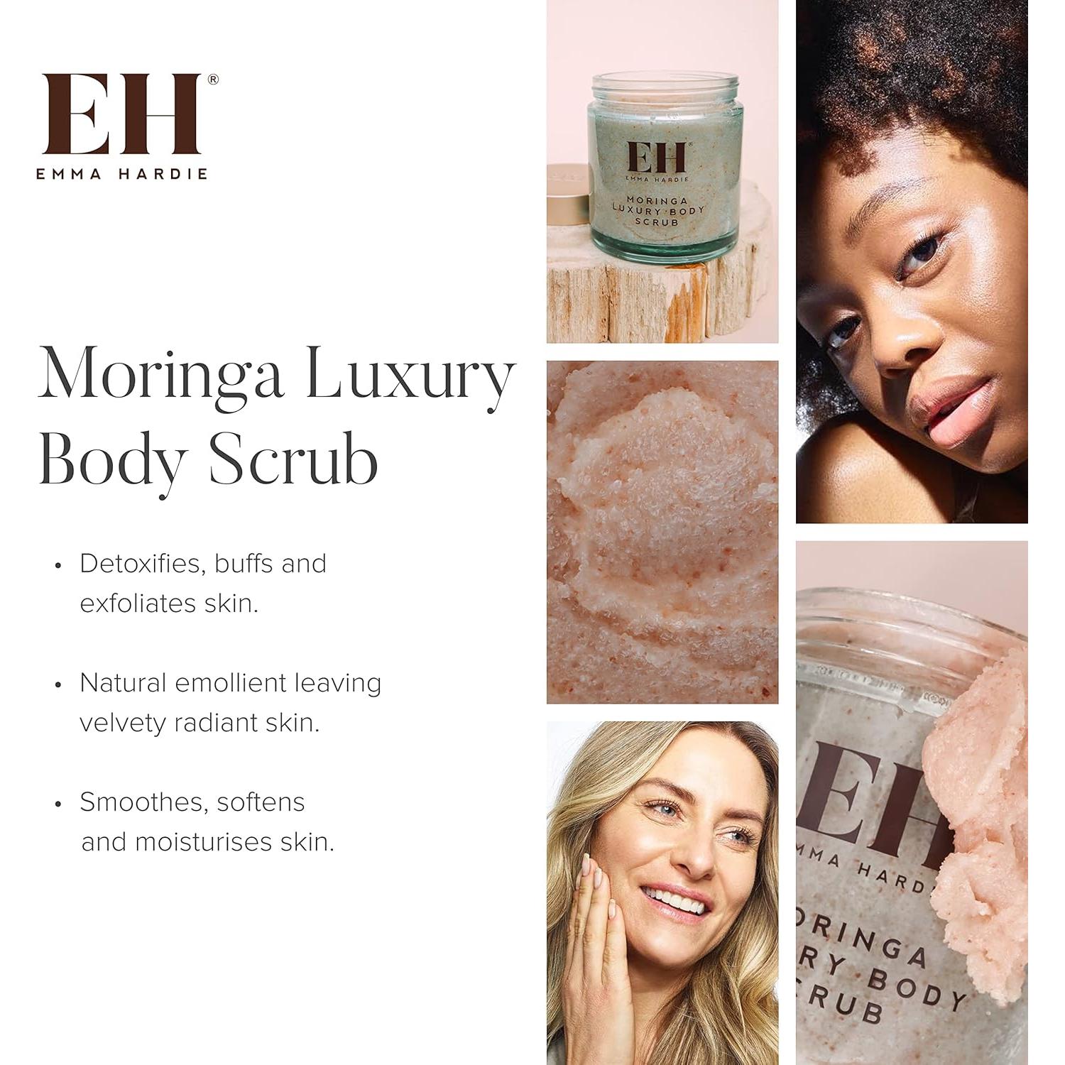 Exfoliante Corporal Emma Hardie 350g Moringa y Sal Rosa