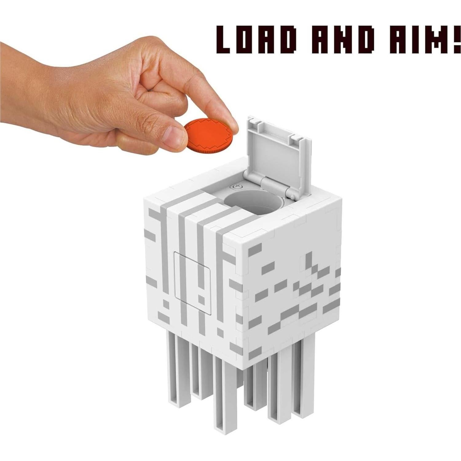 Figura Ghast de Bola de Fuego Mattel Minecraft con 10 Discos