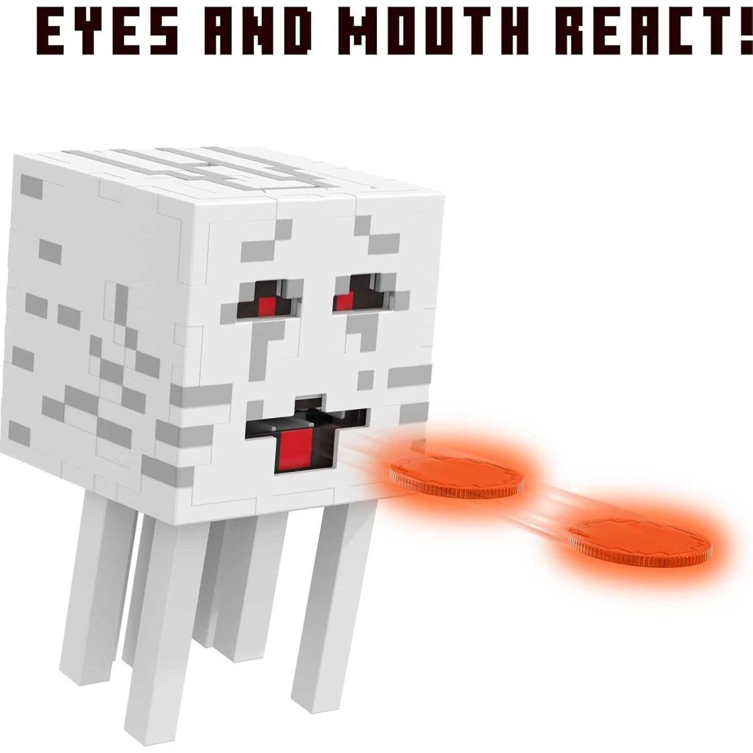 Figura Ghast de Bola de Fuego Mattel Minecraft con 10 Discos