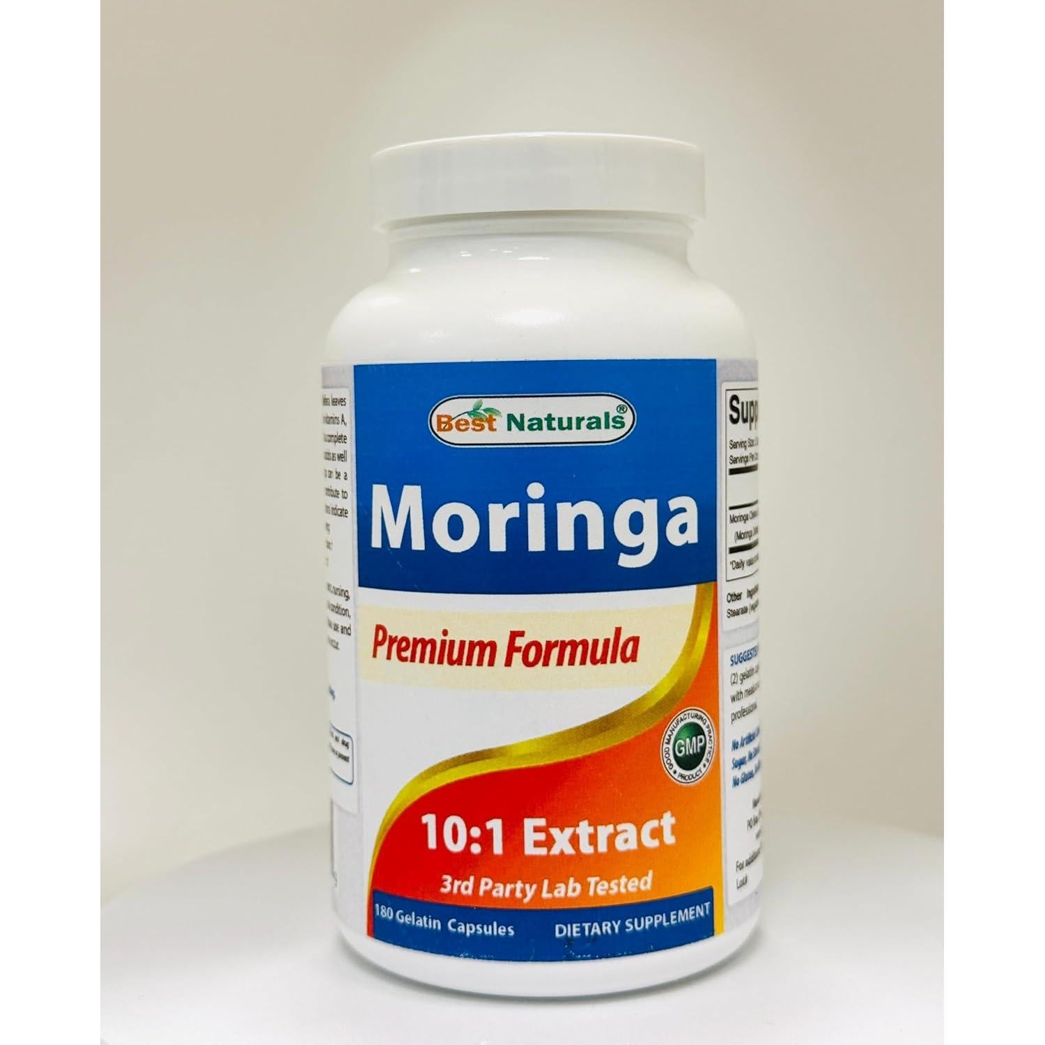 Extracto de Moringa Best Naturals 1500mg 180 Cápsulas