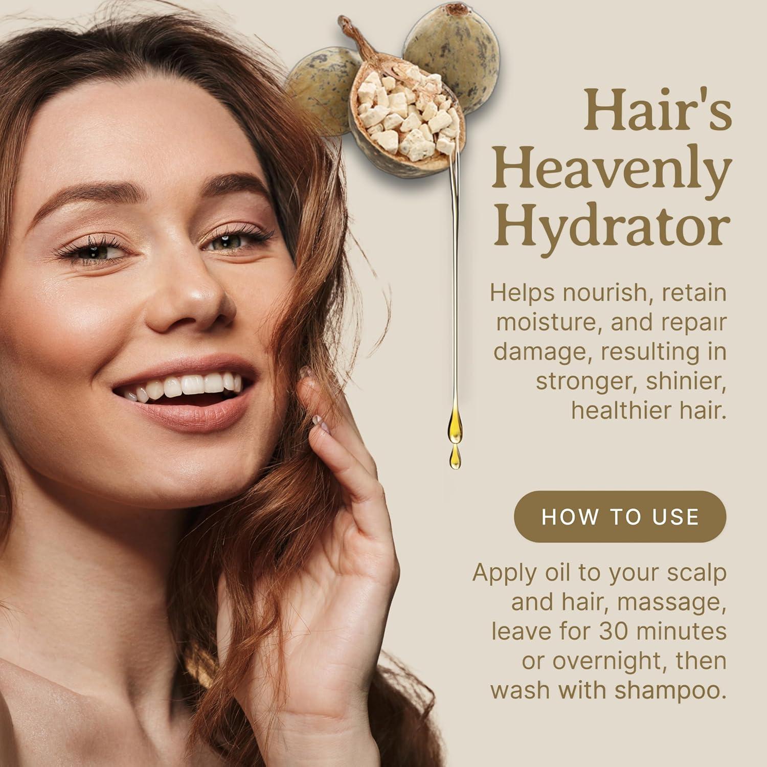 Aceite Puro de Baobab Bella Terra - 3.785 L, Hidratante para Cabello y Piel