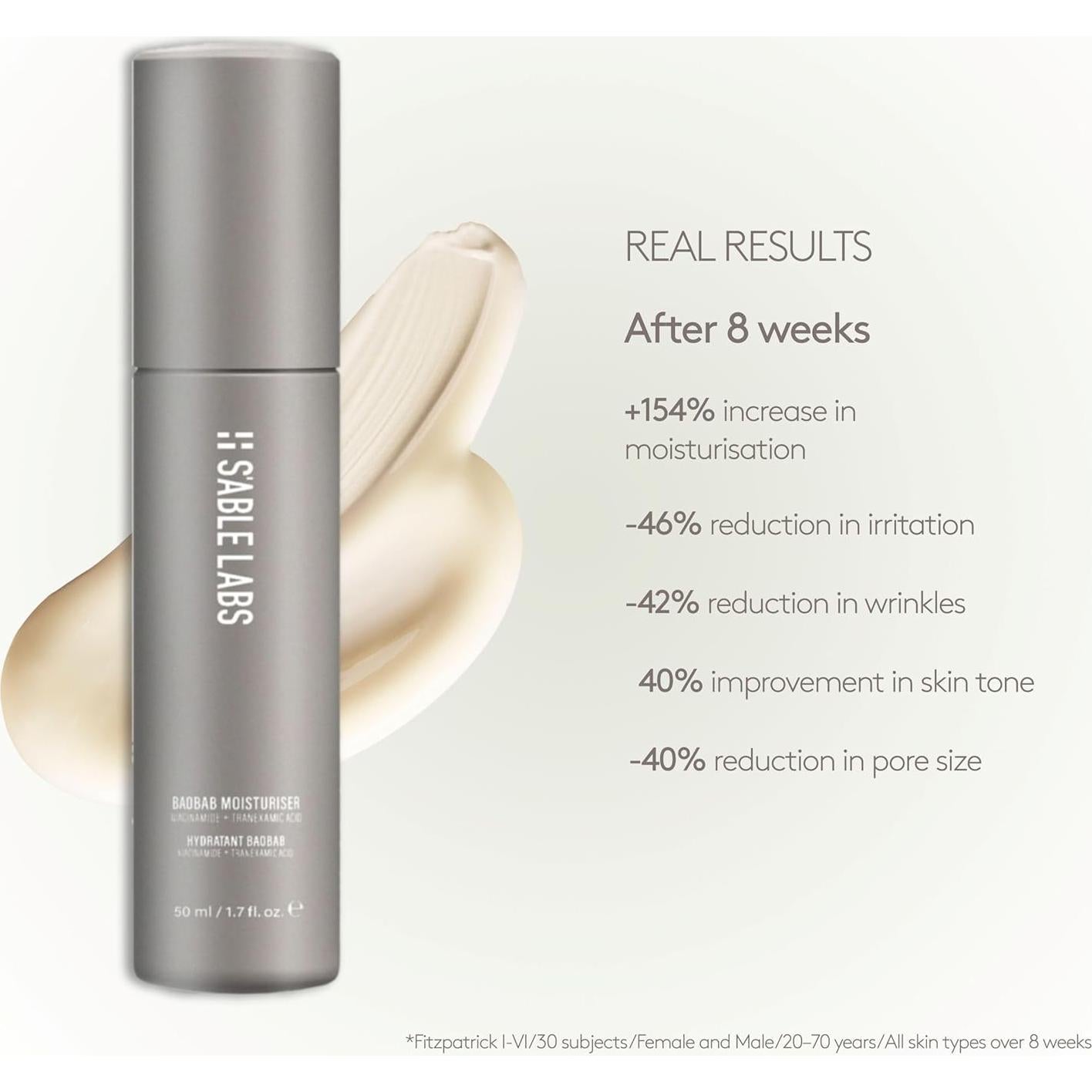 Recarga Hidratante Baobab S'ABLE Labs 50 mL - Niacinamida