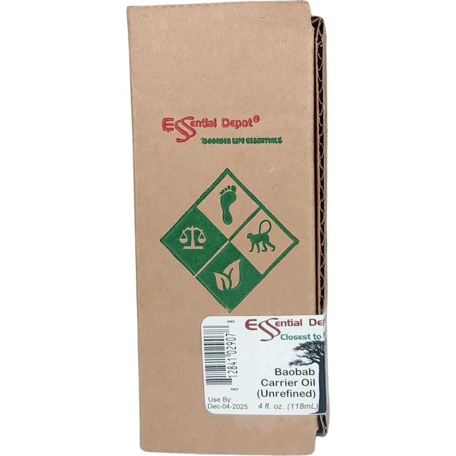 Aceite Portador de Baobab Sin Refinar Essential Depot 118 ml