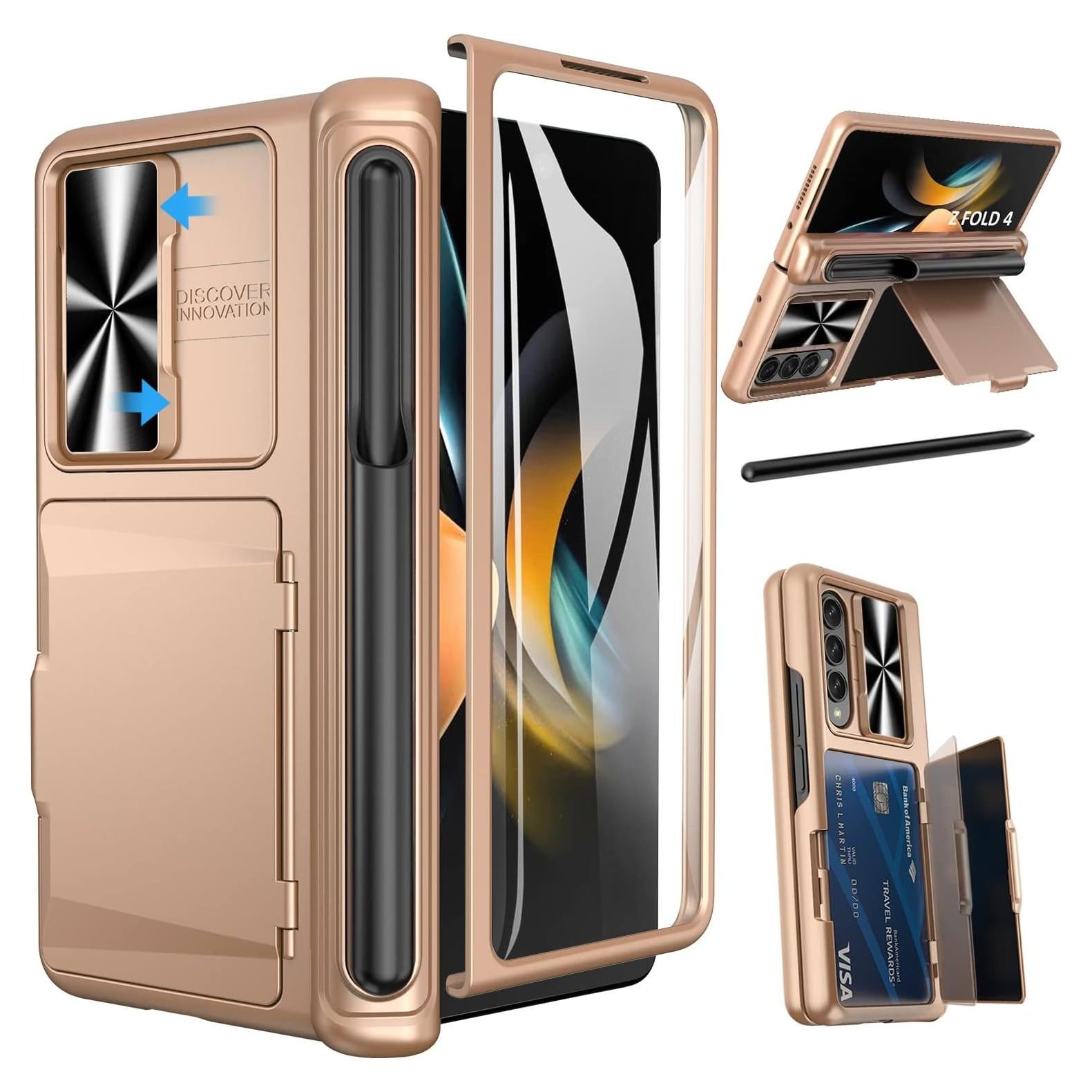 Funda Viaotaily para Galaxy Z Fold 4 con Soporte S Pen