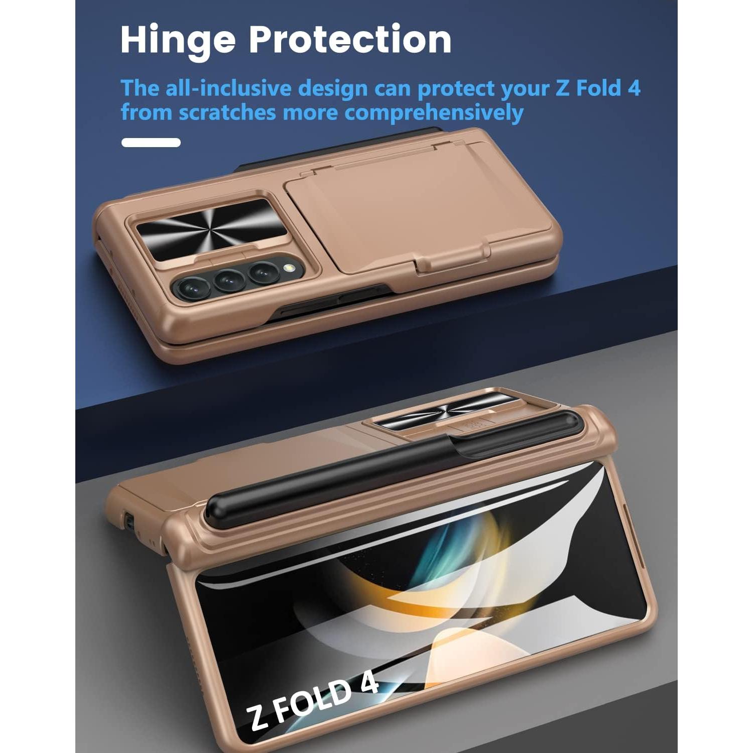 Funda Viaotaily para Galaxy Z Fold 4 con Soporte S Pen