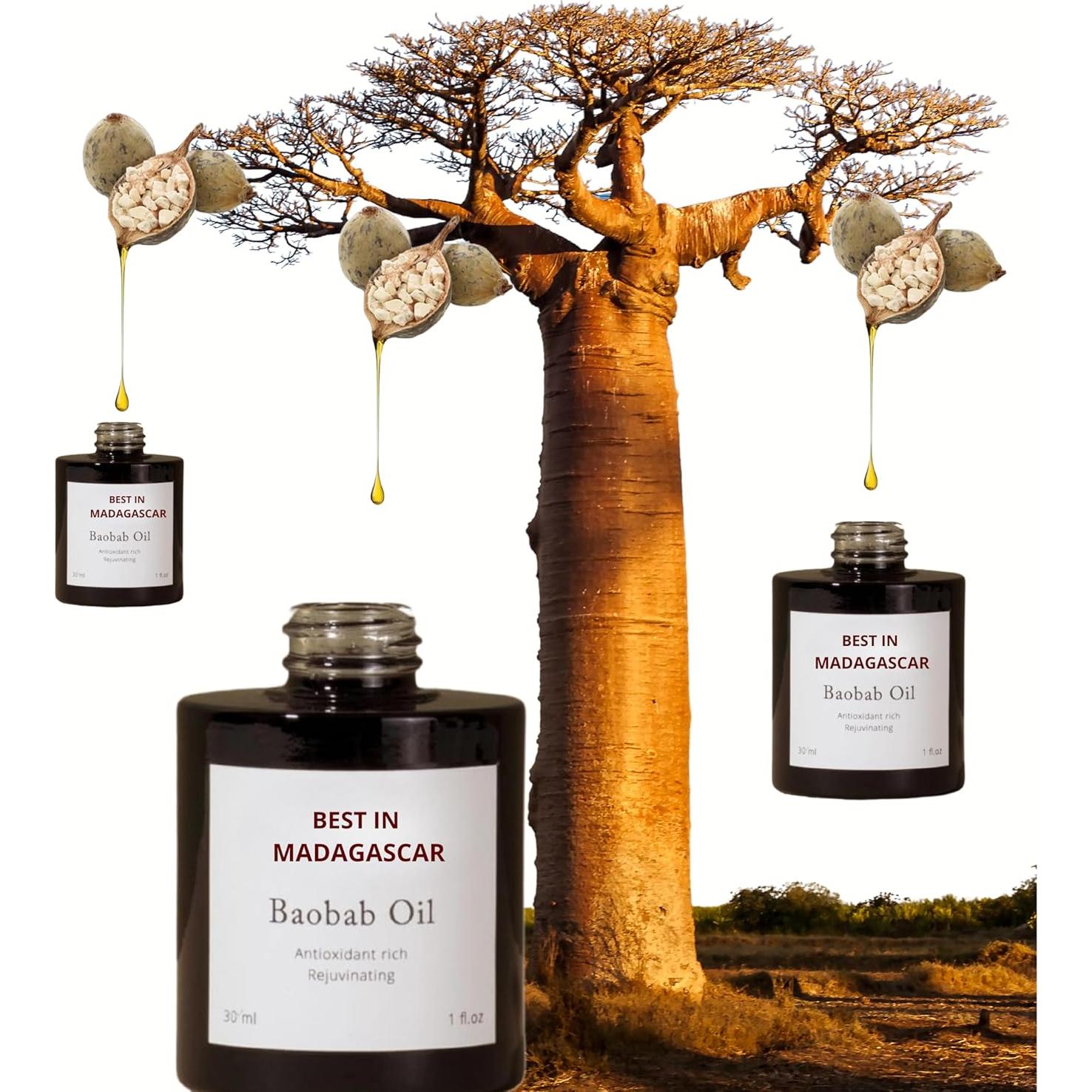 Aceite de Baobab Orgánico ANACHA 29.57 ml Prensado en Frío