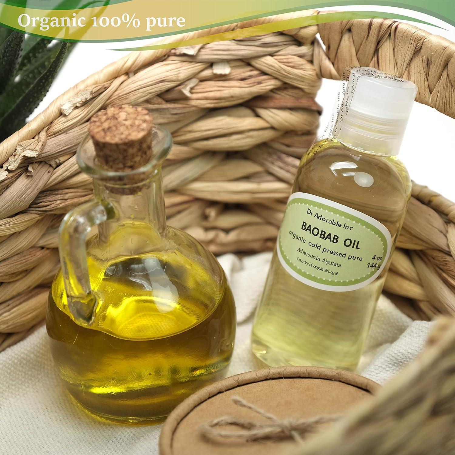 Aceite de Baobab Orgánico Dr Adorable 113.4 g Prensado en Frío