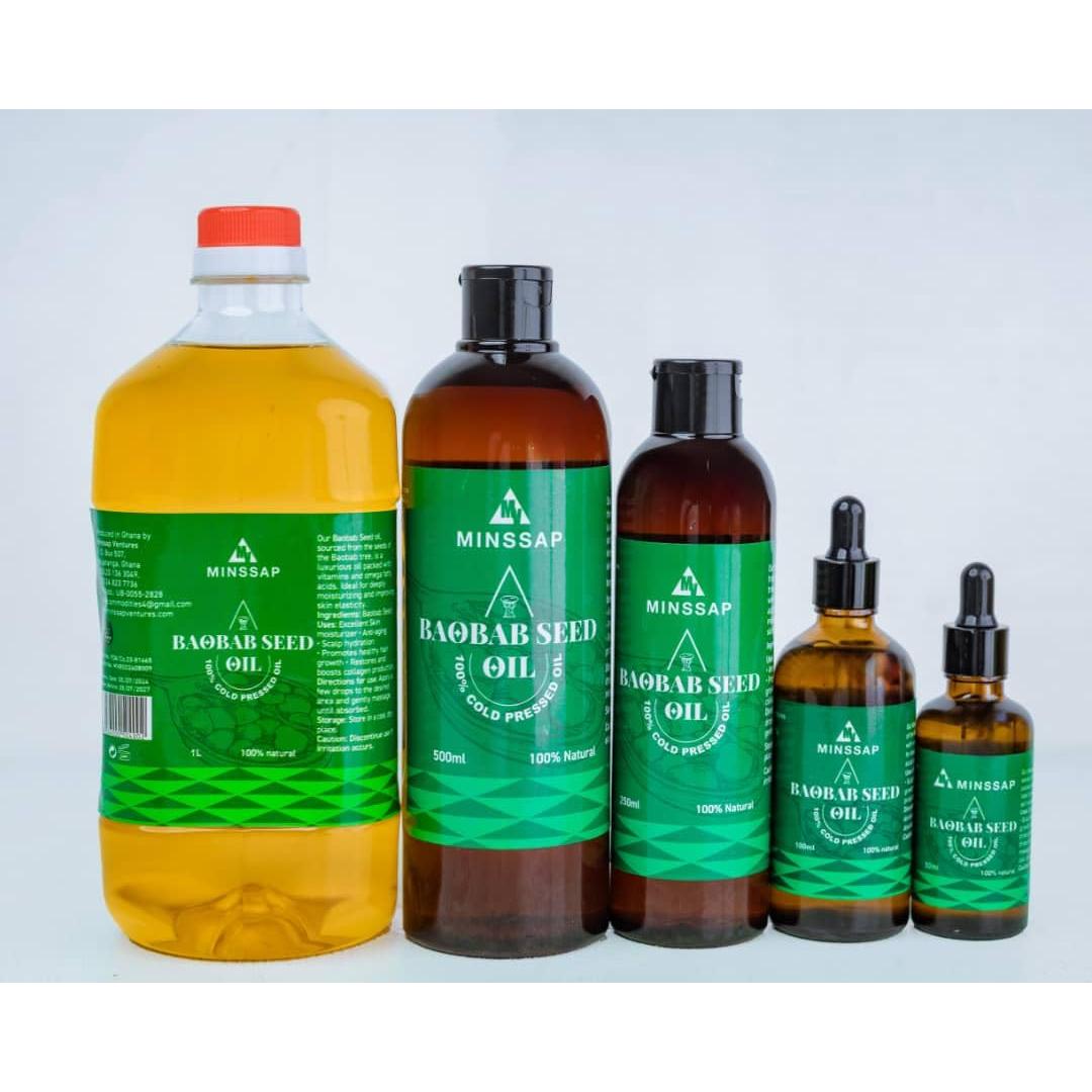 Aceite de Baobab 500 ml - Hidratante Premium para Piel y Cabello