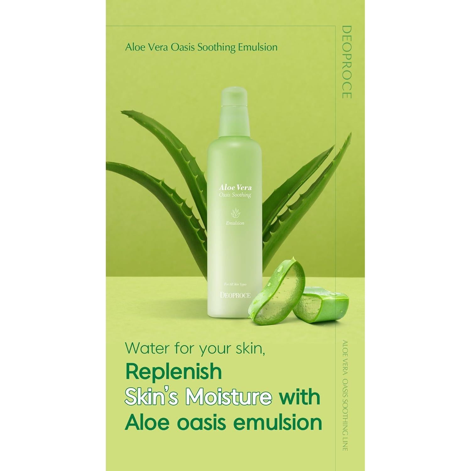 Tónico Calmante Deoproce Aloe Vera 150 ml - Hidratante Coreano