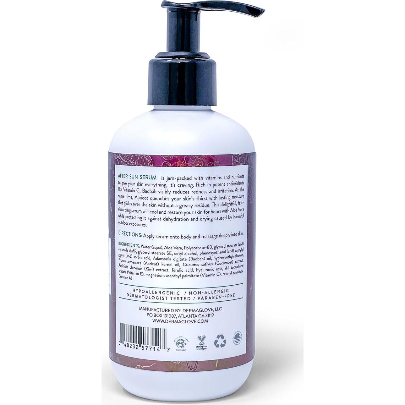 Suero Corporal Después del Sol DERMAGLOVE 236.5 ML Aloe Vera