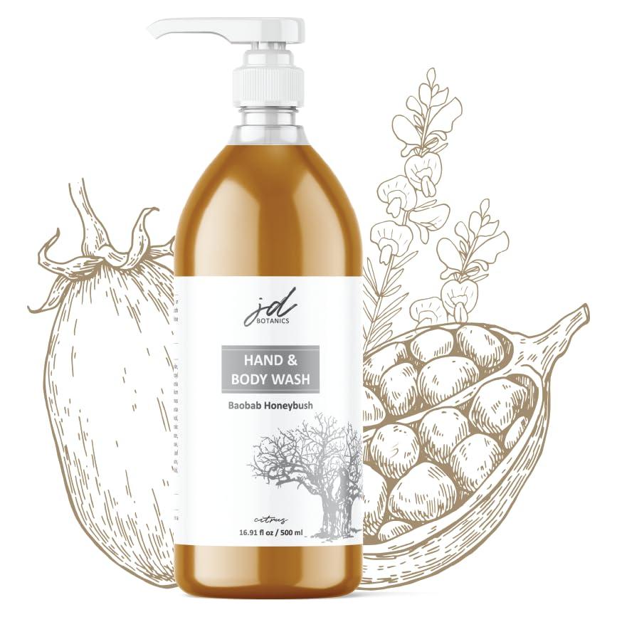 Jabón Natural de Mano y Cuerpo Baobab Honeybush 500 ml