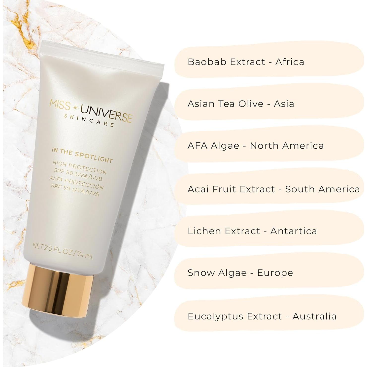 Protector Solar Facial SPF 50 Miss Universe 108g - Hidratante