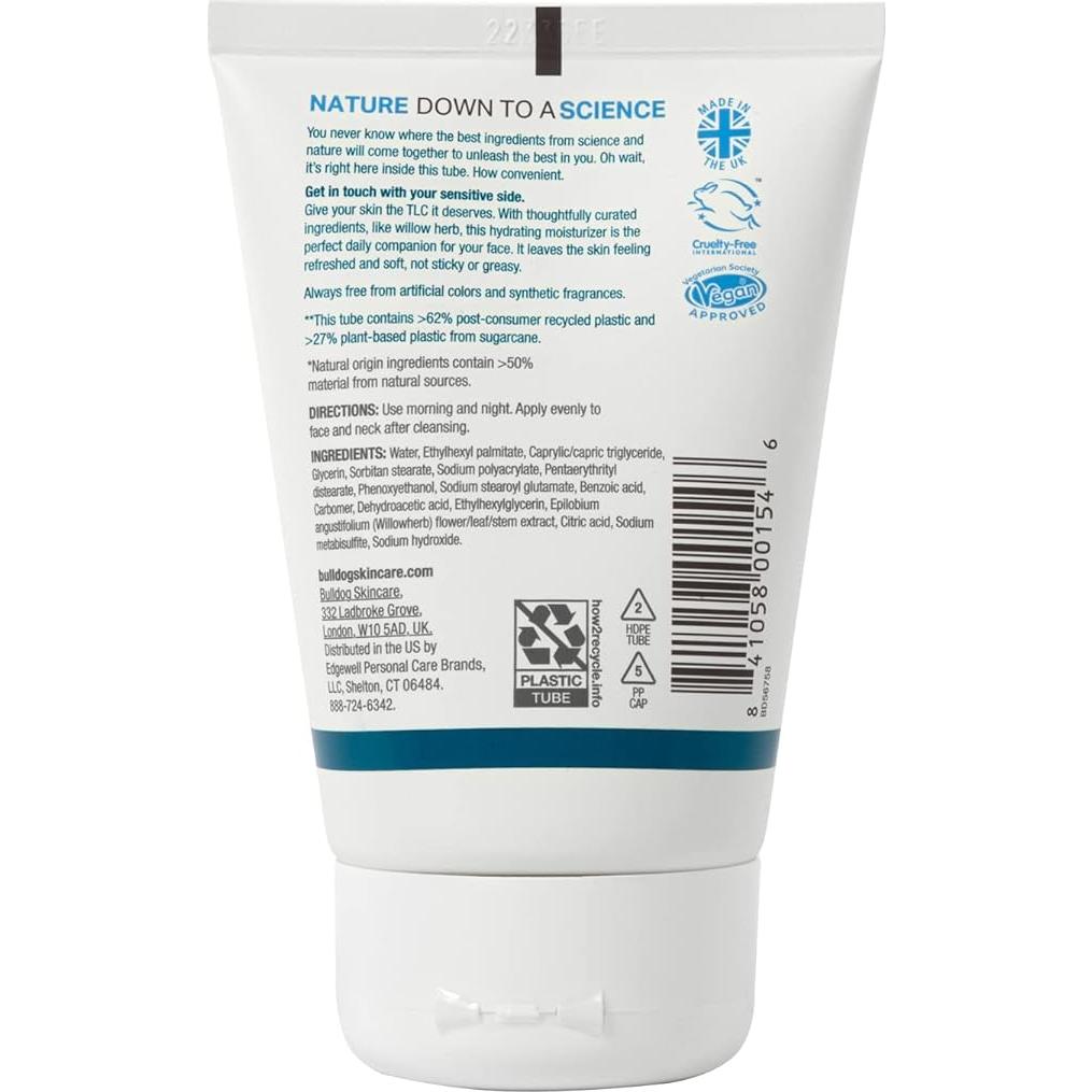 Hidratante Facial para Hombres Bulldog Sin Fragancia 98 ml