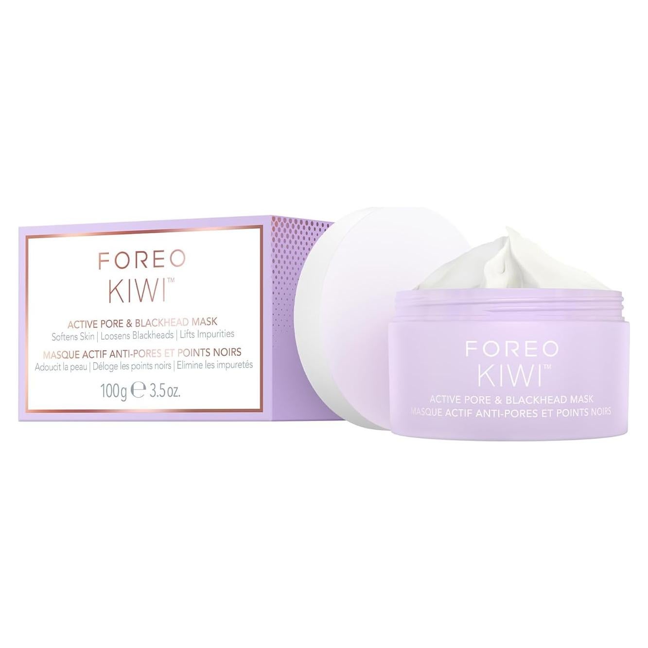Máscara Facial Purificante FOREO KIWI 99 g - Removedor de Puntos Negros y Poros