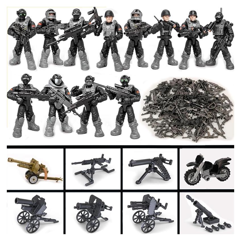 Figuras Mini Policías SHANTOU 12 Figuras y 90 Accesorios