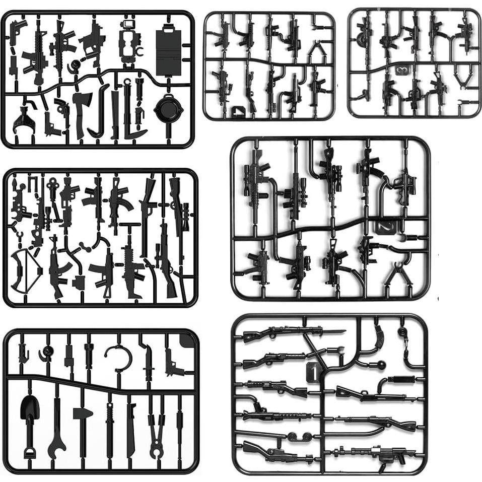 Figuras Mini Policías SHANTOU 12 Figuras y 90 Accesorios