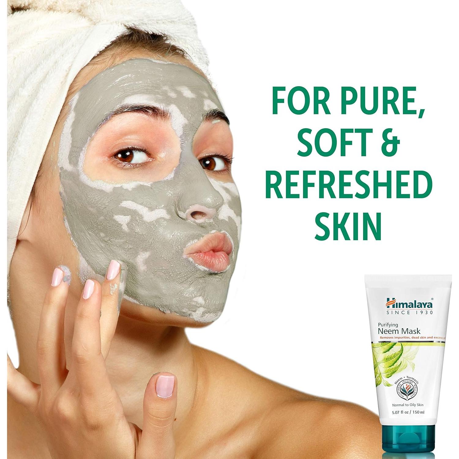 Máscara Purificante Himalaya Neem 143 g - Reduce Acné y Oleosidad