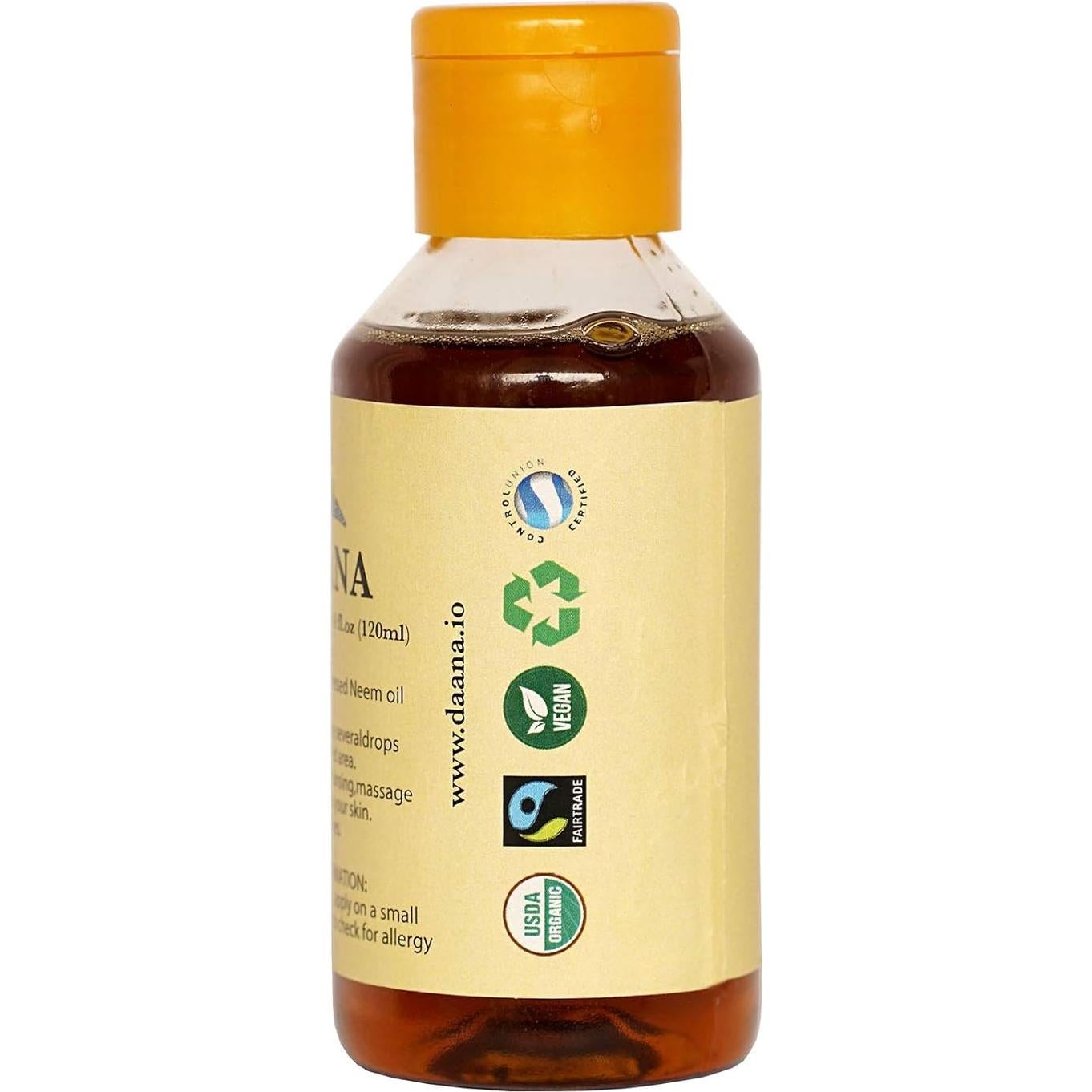 Aceite de Neem Orgánico Daana 118.3 ml - Piel y Cabello